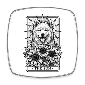 Eurasier | The Sun | Tarot - Square fridge magnet - white - Front