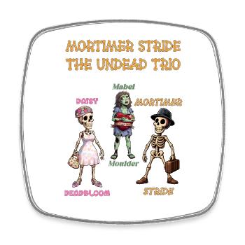 Mortimer Stride - La série d’animation du Trio des Morts-Vivants - Magnet carré - blanc - Devant