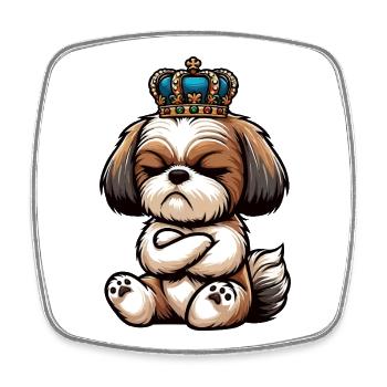 Shih tzu Shih tzus Shih tzu Besitzer Shih tzu fan - Viereckiger Kühlschrankmagnet - Weiß - Vorne