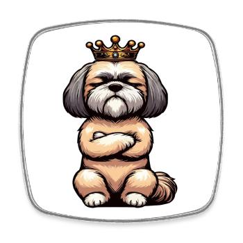 Shih tzu Shih tzus Shih tzu Besitzer Shih tzu fan - Viereckiger Kühlschrankmagnet - Weiß - Vorne