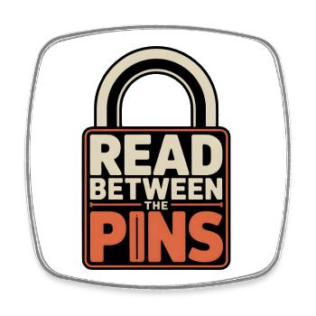 Zwischen Pins lesen | Lockpicking Insider - Viereckiger Kühlschrankmagnet - Weiß - Vorne