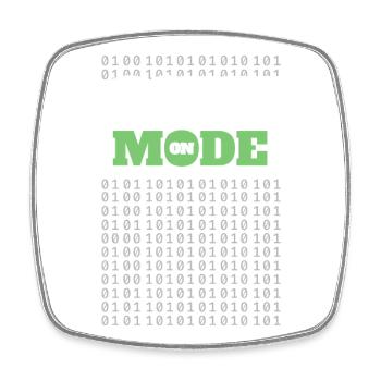 Codemodus An – Programmierung von Softwareentwickler Programmierer - Viereckiger Kühlschrankmagnet - Weiß - Vorne