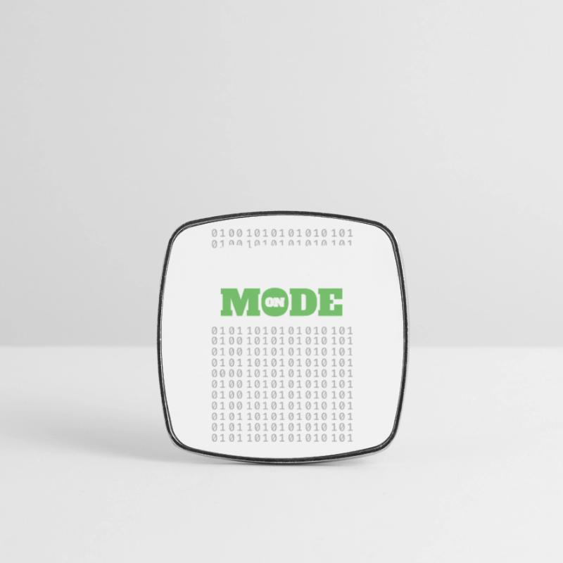 Code Mode Activé - Programmeur Ingénieur logiciel Codeur Magnet carré