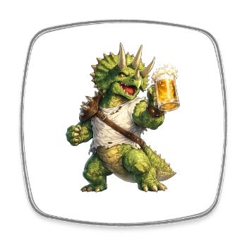 Triceratops - Square fridge magnet - white - Front