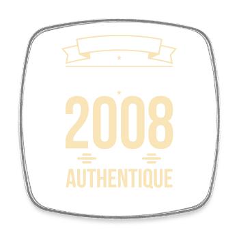 Anniversaire 18 ans - Original - Juin 2008 - Magnet carré - blanc - Devant