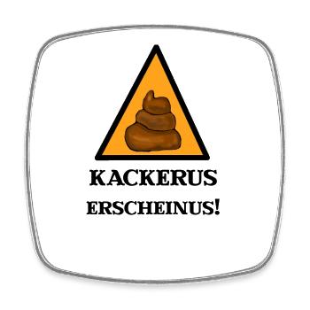 Kackerus Erscheinus - Viereckiger Kühlschrankmagnet - Weiß - Vorne
