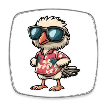 Strauss Comic Holiday - Square fridge magnet - white - Front