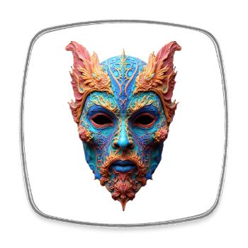 Norse God Odin - Square fridge magnet - white - Front