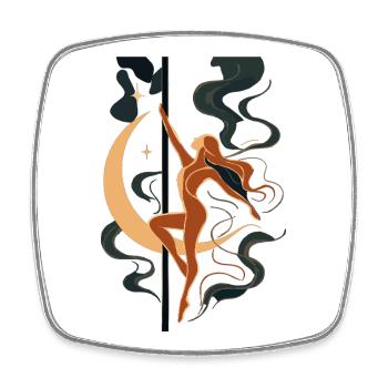 Pole Dance Art: Where Strength Meets Art - Square fridge magnet - white - Front
