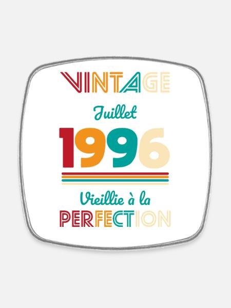 Anniversaire 30 ans - Vintage - Juillet 1996 - Magnet carré - blanc