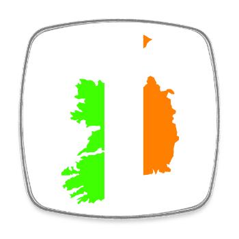 Irland Country - Viereckiger Kühlschrankmagnet - Weiß - Vorne