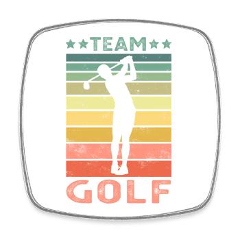 gulf - Square fridge magnet - white - Front