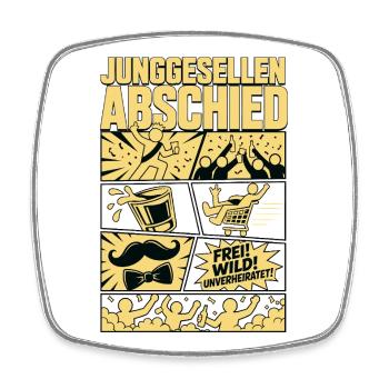 Legendärer Junggesellenabend - Viereckiger Kühlschrankmagnet - Weiß - Vorne