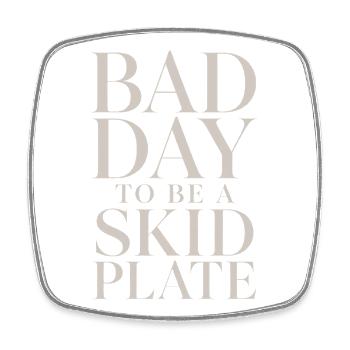 Off-Road Humour: Bad Day for the Hoof - Square fridge magnet - white - Front