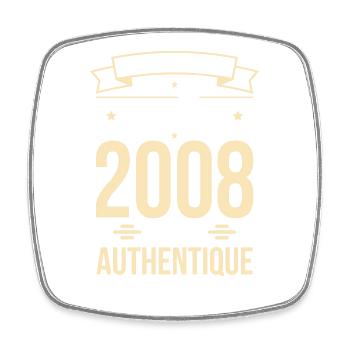 Anniversaire 18 ans - Original - Août 2008 - Magnet carré - blanc - Devant