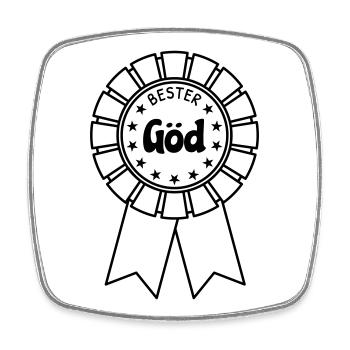 Best Göd - Square fridge magnet - white - Front