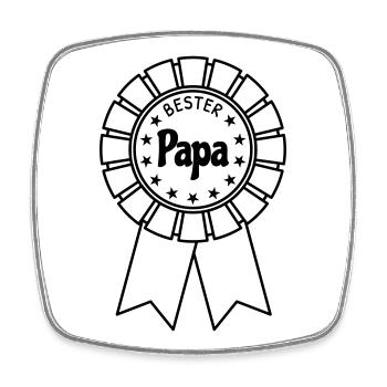 Best Dad - Square fridge magnet - white - Front