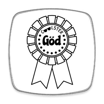 Coolest Göd - Square fridge magnet - white - Front