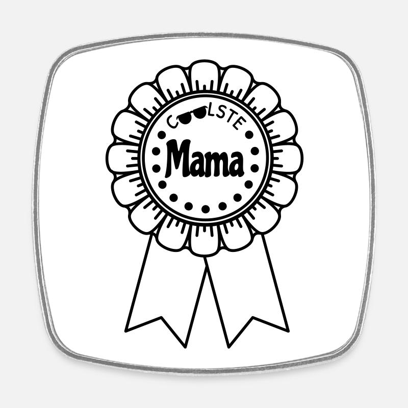 Maman la plus cool - Magnet carré - blanc