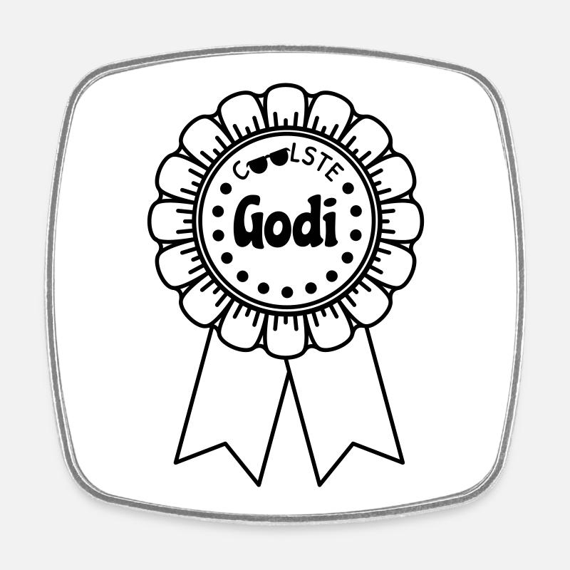 Godi le plus cool - Magnet carré - blanc