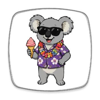 Koala Hawaii Eis - Square fridge magnet - white - Front