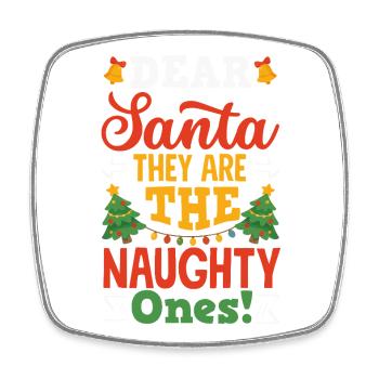 Lustiges Weihnachten Weihnachtsgeschenk Xmas Shirt - Viereckiger Kühlschrankmagnet - Weiß - Vorne