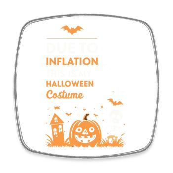Halloween Inflation My Costume - Square fridge magnet - white - Front