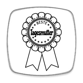 Beste Tagesmutter - Viereckiger Kühlschrankmagnet - Weiß - Vorne