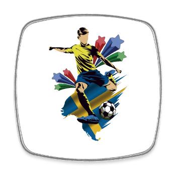 Suecia - Schweden - Flaggen - Viereckiger Kühlschrankmagnet - Weiß - Vorne
