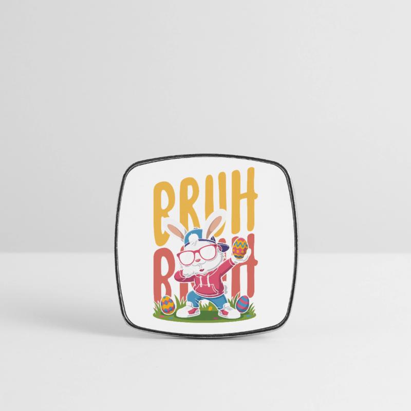 Happy Easter Sweet Easter Bunny Egg Hunt Easter Eggs Square fridge magnet