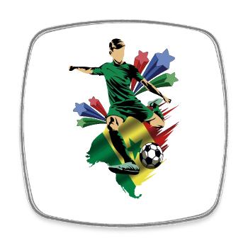 Senegal - Senegal - Flags - Square fridge magnet - white - Front