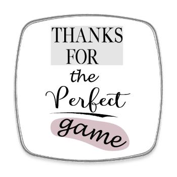 Thank you - Square fridge magnet - white - Front