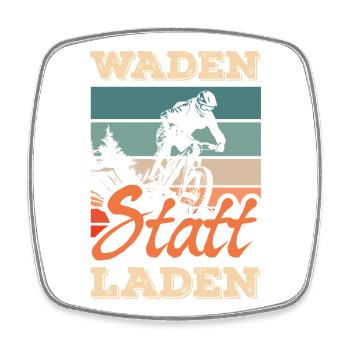 Waden Statt Laden Mountainbike Ohne Akku Mtb - Viereckiger Kühlschrankmagnet - Weiß - Vorne