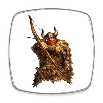 Viking Archer - Magnet carré - blanc - Devant