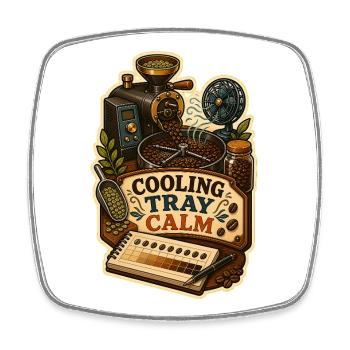 COOLING TRAY CALM - Square fridge magnet - white - Front