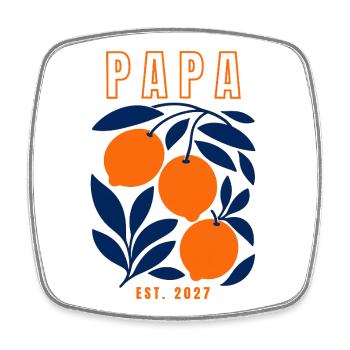 Papa 2027 - Magnet carré - blanc - Devant