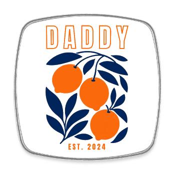 Daddy 2024 - Square fridge magnet - white - Front
