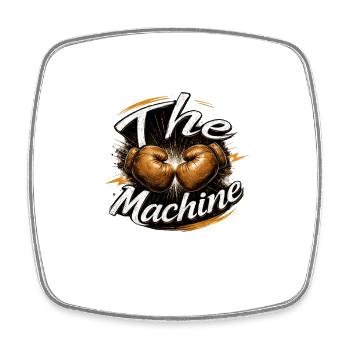 The Machine Boxing Power - Viereckiger Kühlschrankmagnet - Weiß - Vorne