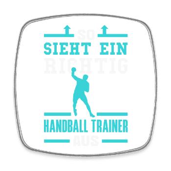 Handball Handballer Handball Trainer Fan Geschenk - Viereckiger Kühlschrankmagnet - Weiß - Vorne