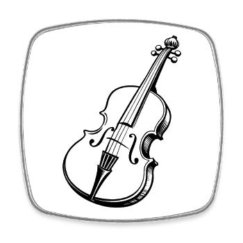 cello - Square fridge magnet - white - Front