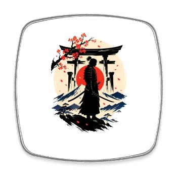 The Way of the Samurai - Square fridge magnet - white - Front