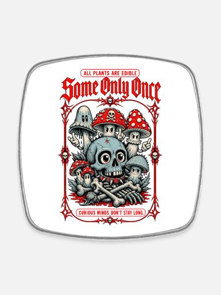 Certains ne sont qu’une fois Organic Plantlover - Magnet carré - blanc