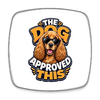 English Cocker Spaniel - Square fridge magnet - white - Front