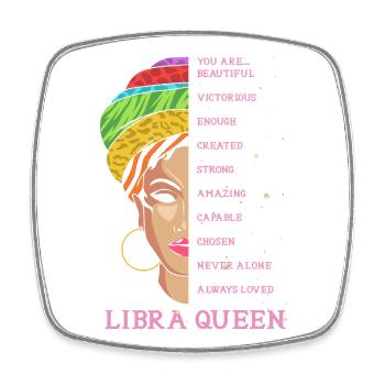 Zodiac sign Libra - Square fridge magnet - white - Front