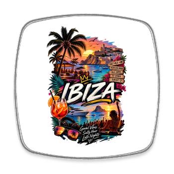 Ibiza Feeling  - Viereckiger Kühlschrankmagnet - Weiß - Vorne