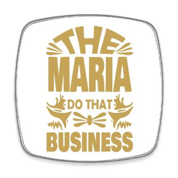 Maria - Square fridge magnet - white - Front
