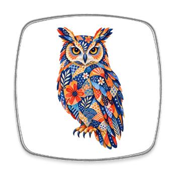 PatchworkOwl Blaze of Colors - Magnet carré - blanc - Devant