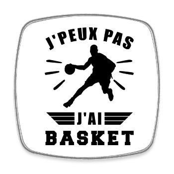 I can't I have sneakers - Square fridge magnet - white - Front