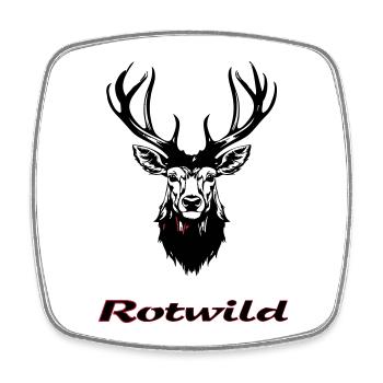 Rotwild - Viereckiger Kühlschrankmagnet - Weiß - Vorne