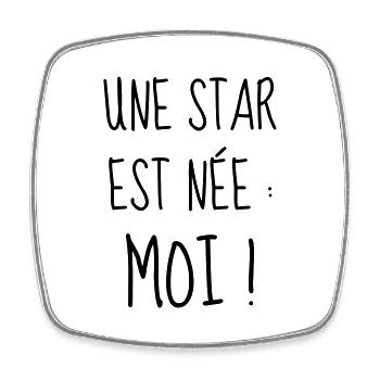Bébé - Naissance - Grossesse - Papa - Maman - Baby - Magnet carré - blanc - Devant